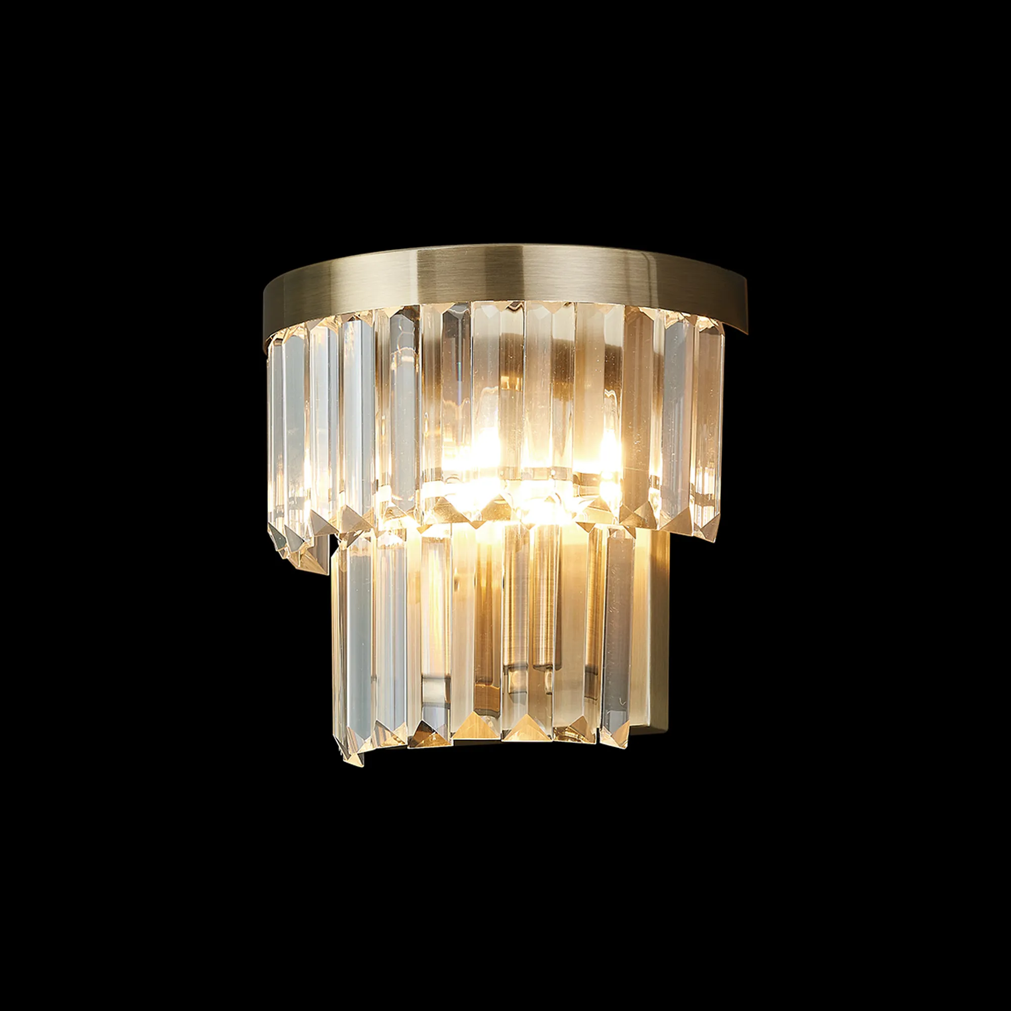 Cosette Crystal Wall Lights Deco Flush Crystal Wall Lights